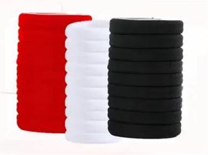 RED BLACK WHITE HAIR RUBBER BANDS For Women