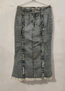 Y2k High Waist Denim Skirt