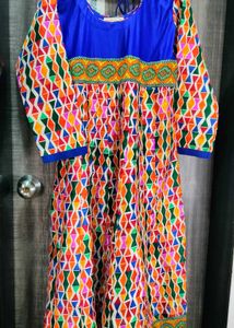 Gorgeous Multicolour Anarkali Size XL
