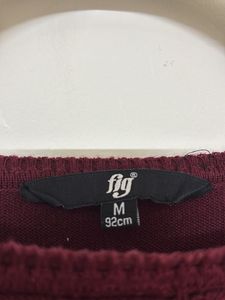 Burgundy Knit Sweater