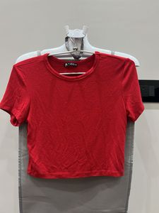 Red Crop Top