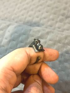 Hippopotamus Metal Ring