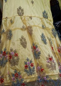 Yellow Embroidered Lehenga Choli