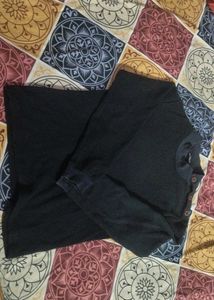 Charcoal clr Boxy Top