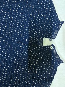 Blue Printed Dress