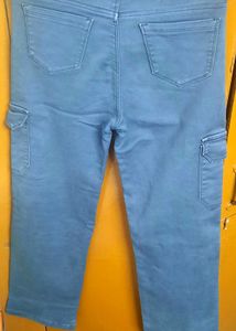 Trending Blue Cargo Jeans