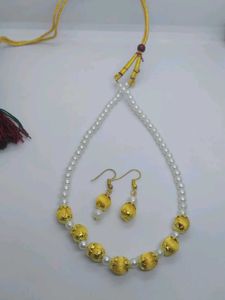 Colorful Silk Thread Necklace Set