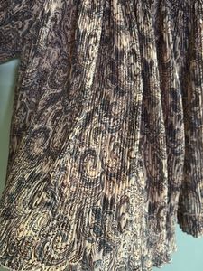 Brown Printed Top