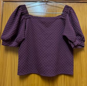 Purple Crop Top