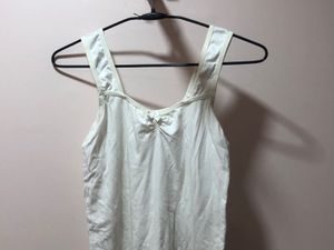 White Bow Tank Top