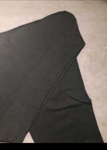 Gym Jet Black Tights For Workout