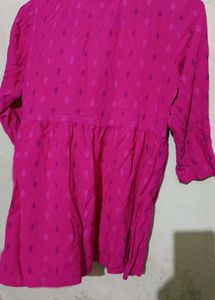 Pink Embroidered Top