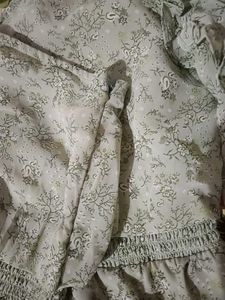 Sage Floral One-Shoulder Ruffle Romper