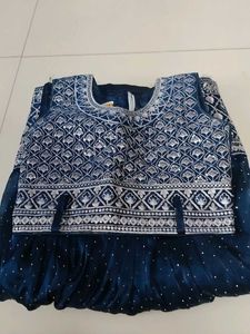 Blue Kids Kurti Set ..