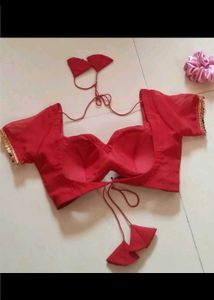 Padded Georgette Drawstring Blouse