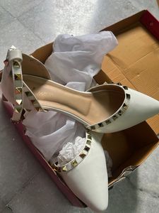 Brand New Studded White Heels - Size 38