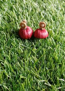 Handmade Two Silk Thread Jhumka