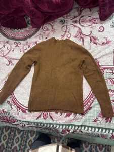 Uniqlo Brown Wool Blend Sweater