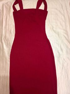 Red Maxi Bodycon Dress