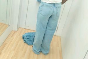 Light Wash Wide Leg Jeans
