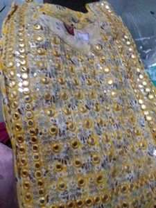 Yellow  Kurties