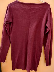 Maroon Light Winter Sweater