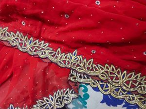Elegant Red Saree