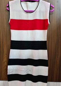 Striped Sleeveless Knit Top
