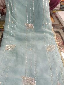 Elegant Light Blue Saree