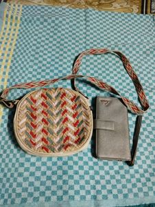 one sling bag and 1 lavie wallet....