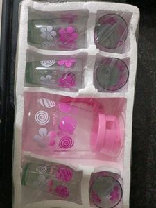 Orange Juice Glass Set With Jug