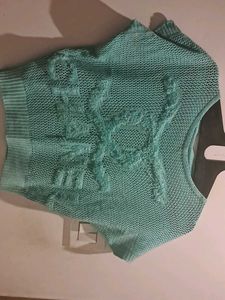 Cute Mint Green Knitted Top
