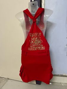 Pintrest Korean Red Jumper Dress