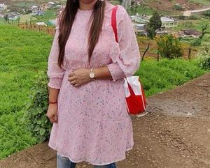 Pink Floral Dress
