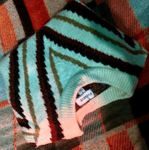 Striped V-Neck Sweater