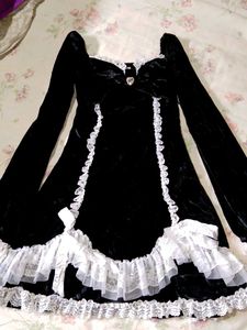 Velvet Lace Trim Mini Dress