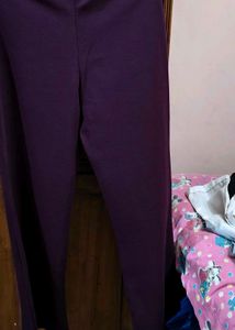 Purple Puff Sleeve Co-ords Set