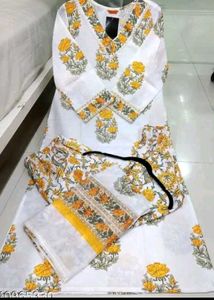 3 Piece Cotton Sharara Set..