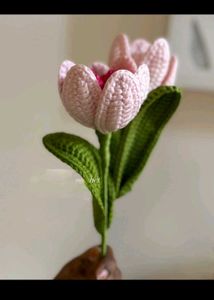 Crochet Heart Flower