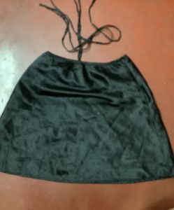Satin Y2k Tie Skirt