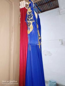 Elegant Blue Ethnic Gown
