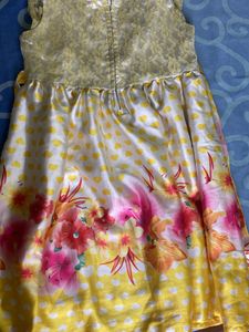 Bright Yellow Cute Frock