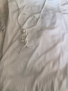 White Ribbed Tank Top