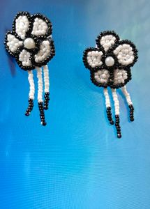 Beaded Flower Earrings