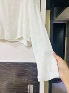 White Long Sleeve Top