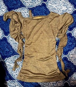 Y2k Off Shoulder Fitted Top