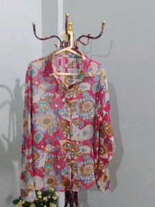 Transparent Chiffon Top