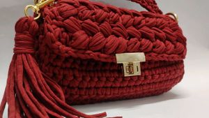 Crochet Hand Bag Totally New