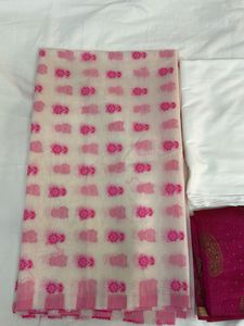 Banarasi Pink Suit