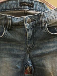 Zara Woman Distressed Skinny Jeans